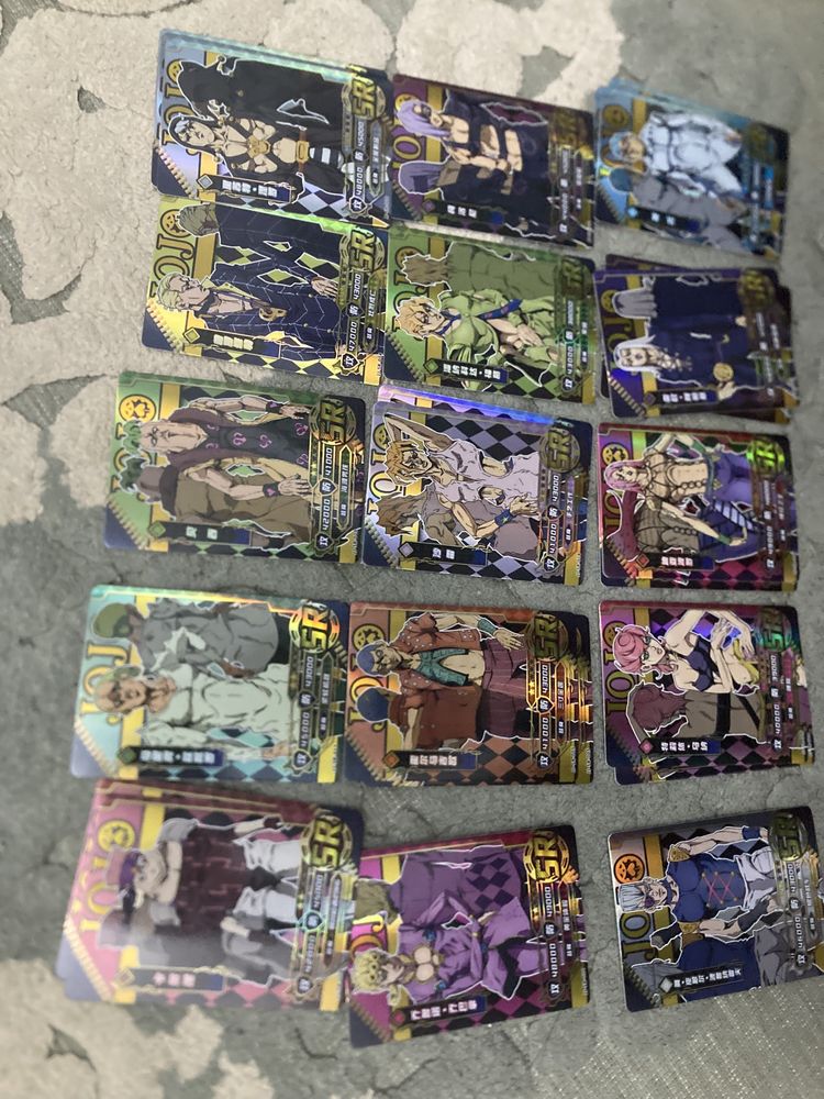 коллекционные карточки по аниме ДжоДжо