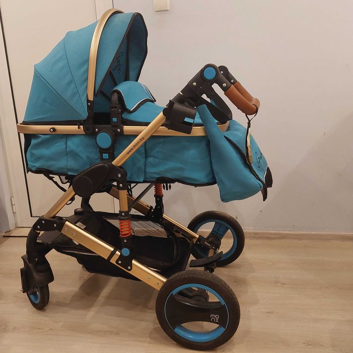 Бебешка количка Moni Gala тюркоаз