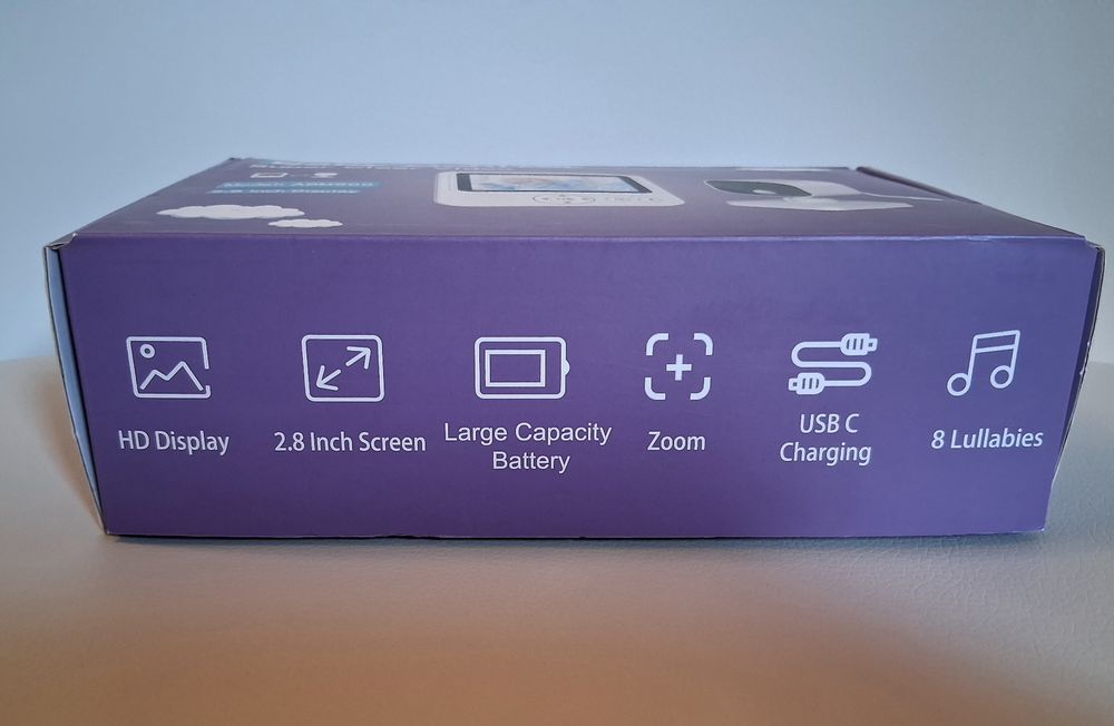 Nou Baby Monitor portabil bebelusi 2.4ghz,300m,8 melodii,termometru