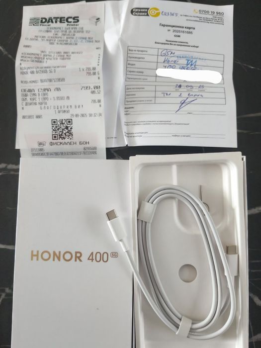 HONOR 400 5G 256/8 BLACK 6.55