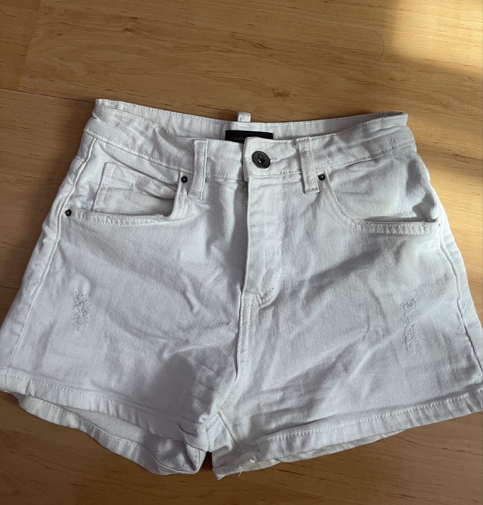 Бели къси гащи Pause jeans
