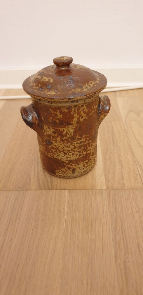 Vas recipient din ceramica hand made Jacques Migeon Franța 1950