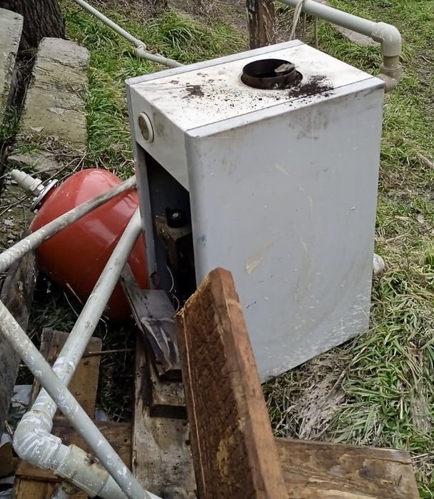 Отопительный наполный газовая печь