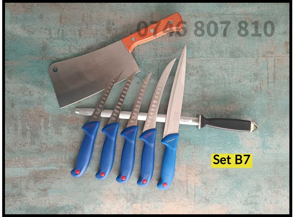 Set Complet Cuțite Măcelărie Inox Germany 7 Piese  *Transport Gratuit*
