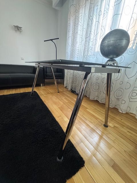 Birou sticla securizata 160/80 cm