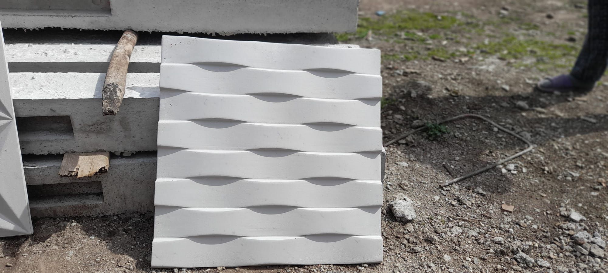 Placi decorative ipsos și beton 3d