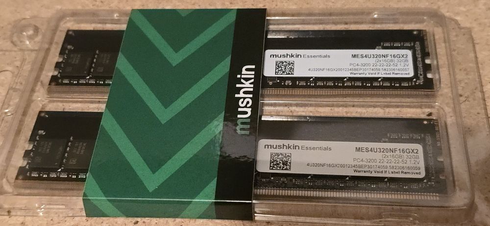 RAM Mushkin 32GB DDr4 3200MHz cl22 Sigilat Noi