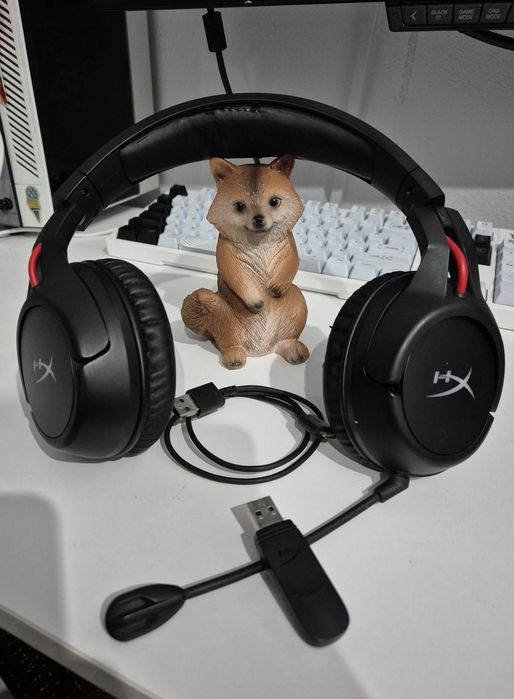 Casti gaming HyperX Cloud Flight, Wireless, PC PS4, Negru