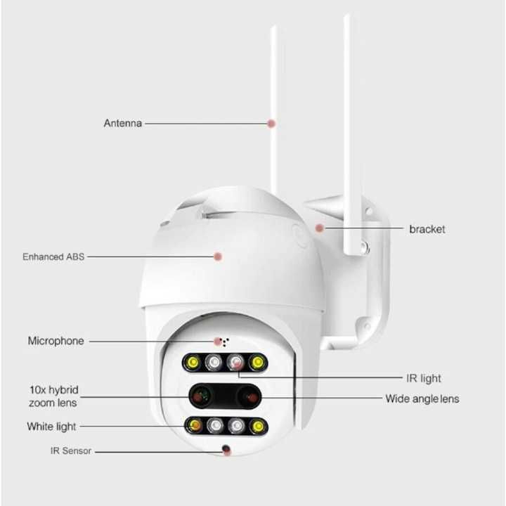 Sumker Intelligent AI WiFi Full HD камера 10X увеличение 2X обектив