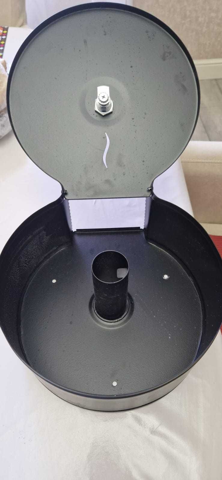 Диспенсер 2 штуки для туалетной бумаги (Джамбо) металлический черный