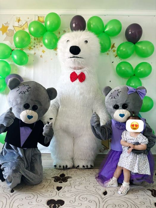 Мишки Тедди и Белая большая мишка