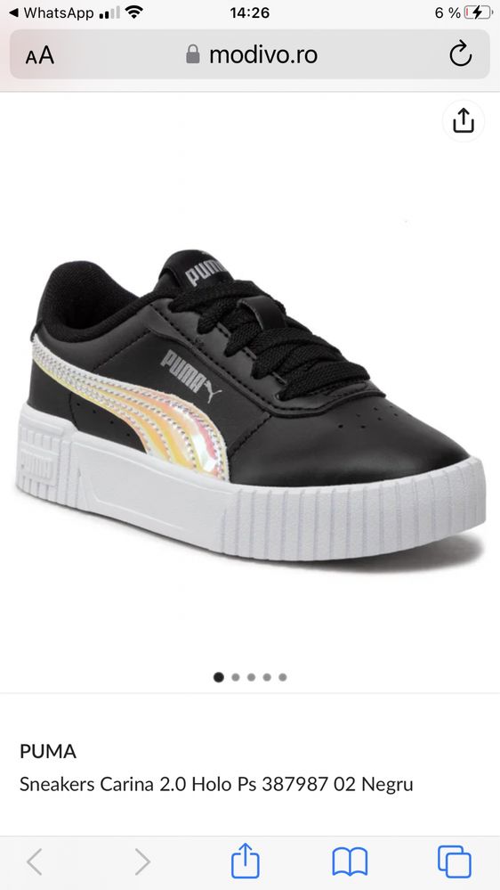 Sneakers Puma (Carina) Negru