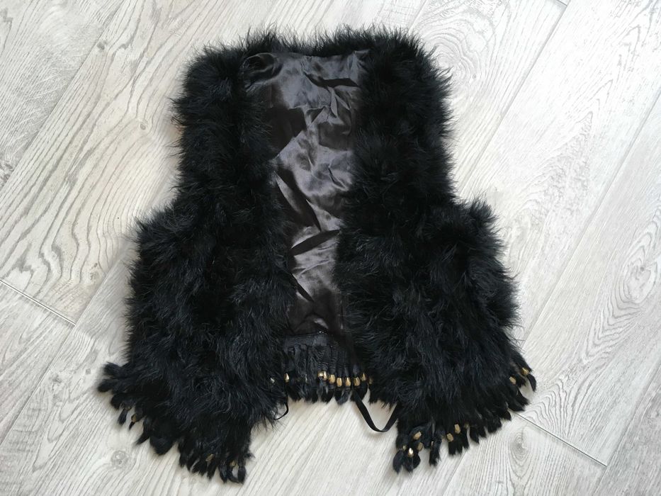 Елек от щраусови пера размер S/M