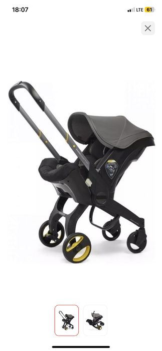 С доставкой! Продается Коляска-автокресло S800, черный, серый