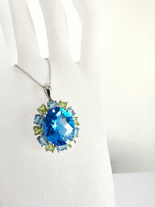 Colier 14k cu topaz 5,87gr effy