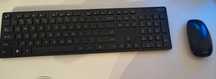 Tastatură office neagră wireless cu mouse
