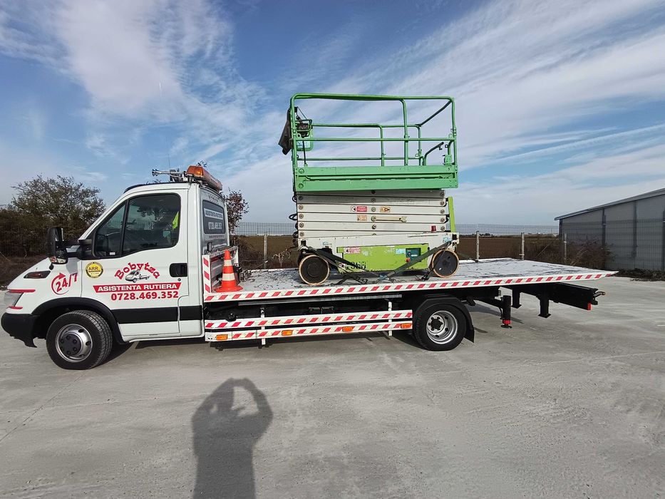 Platforma tractari auto moto utilaje dube tractoare Bucuresti A0 A1 A2