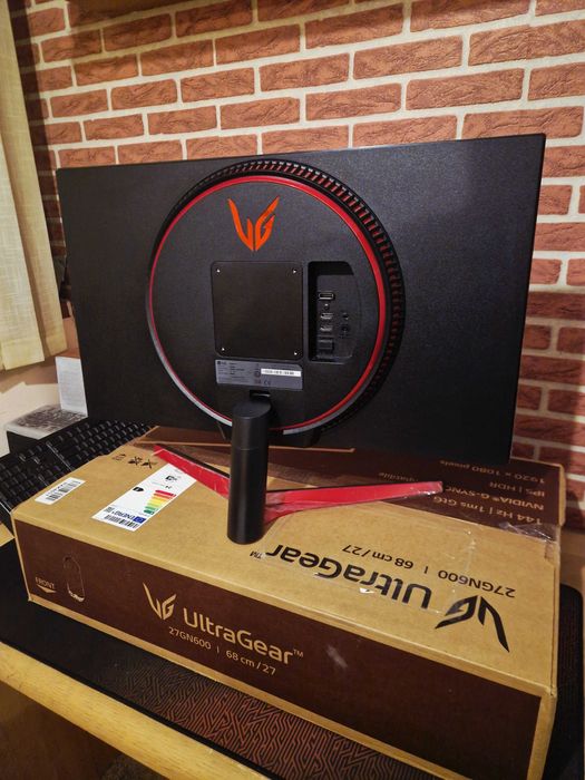 Монитор LG 27GN600 IPS, 144Hz, HDR, FHD, 1ms, 350cd/m2