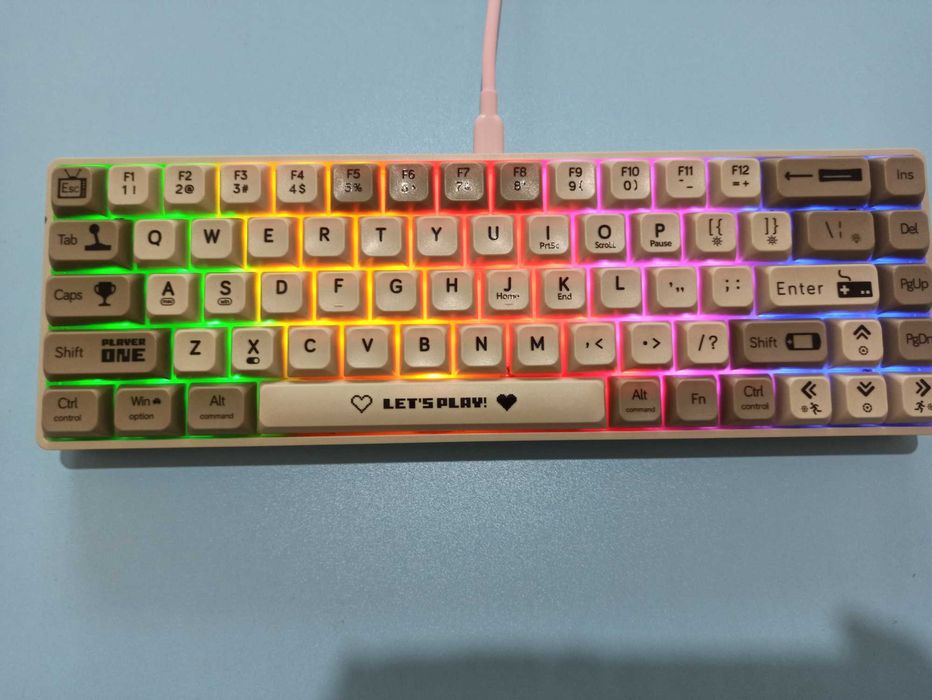 Проводная механическая клавиатура Ajazz AK680 Type-C, с RGB-подсветкой
