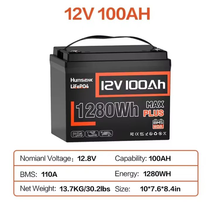 Vând baterie lifepo4 12v 100ah 15000 de cicluri