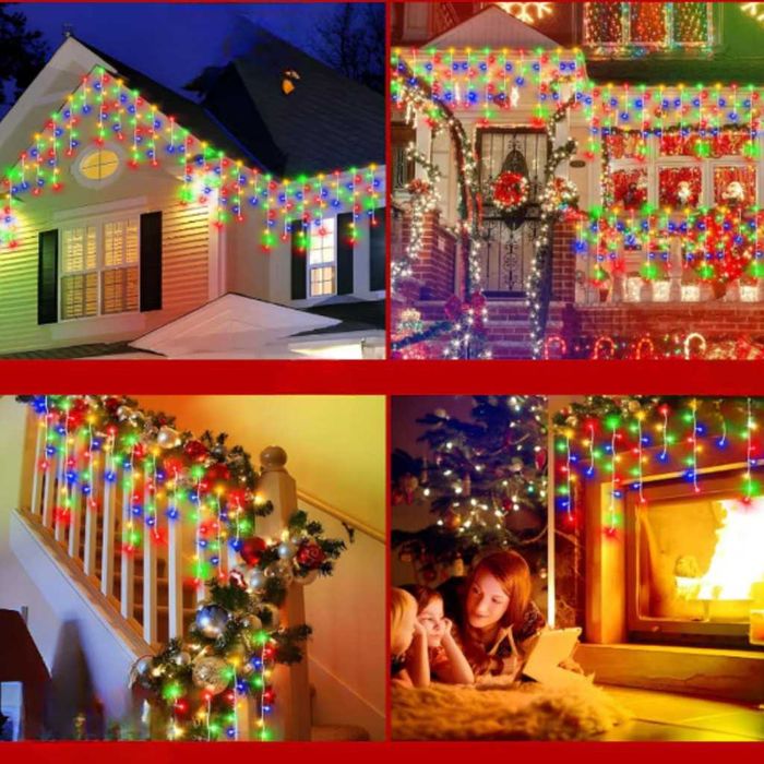 Коледна LED украса  – водоустойчива инсталация с 8 режима!