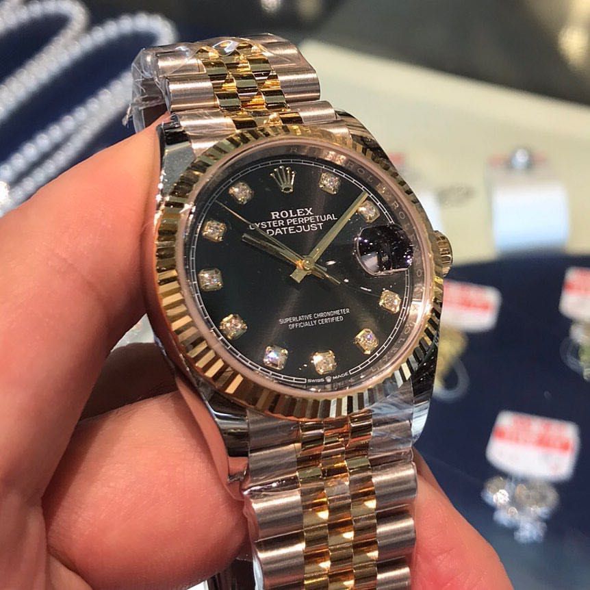 Rolex Datejust 36mm silver gold