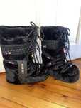 Черни муун зимни ботуши за сняг ски moonboots moon boots пукхави