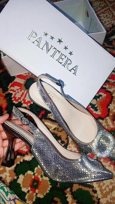 Туфли женская серого цвета