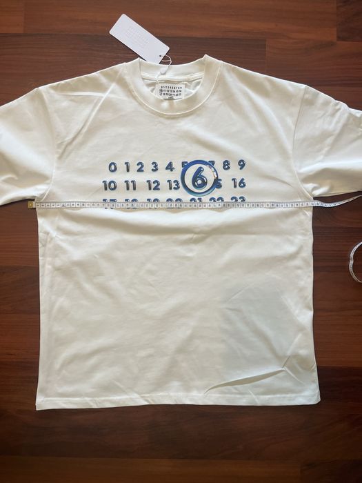 Tricou Maison Margiela MM6, alb, Marimea M, 100% bumbac