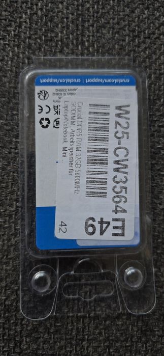 RAM Memorie Sodimm Crucial Ddr5 5600Mhz noi sigilate