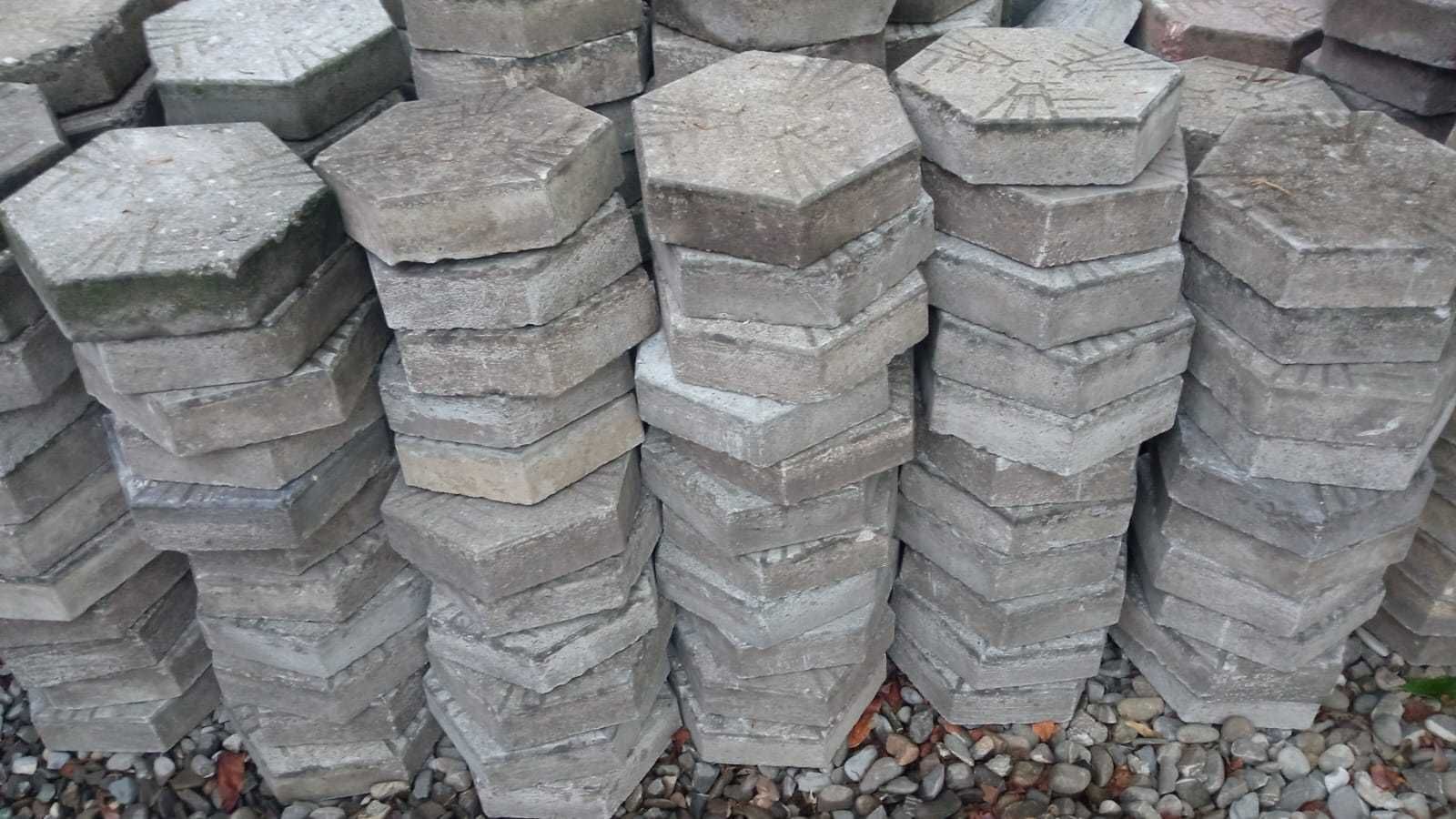 Pavele hexagonale / pavaj beton 22x22 cm