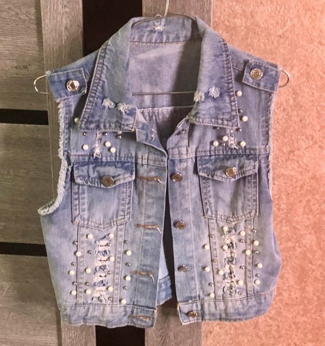 Жилетка джинса на девочку
