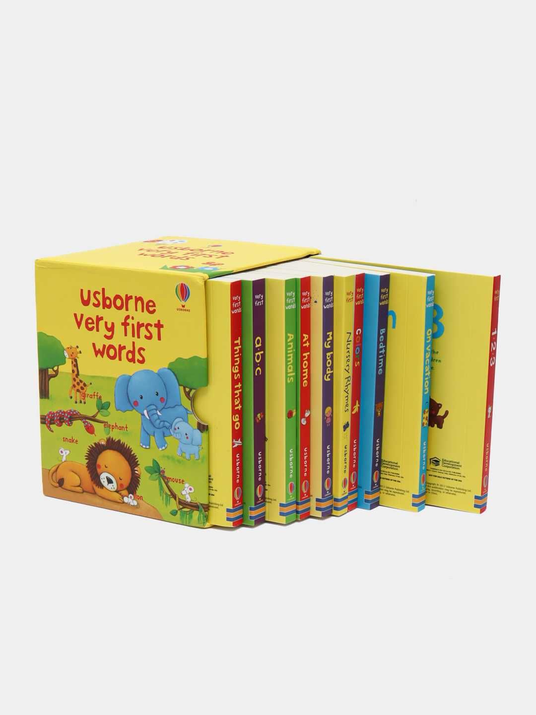 10 книг из английского картона «очень первые слова», Usborne kitobi