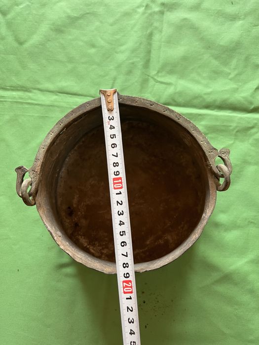 Антикварен меден менец и тиган