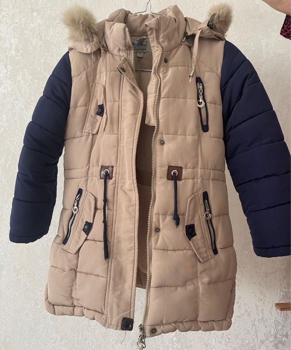 Куртка зимняя для девочек, 6-8 лет