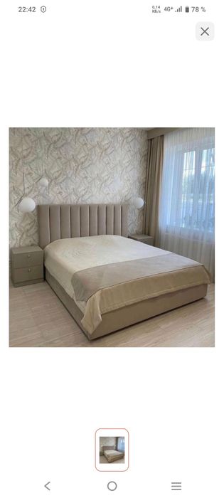 Продам кровать новую не подошла по интерьеру