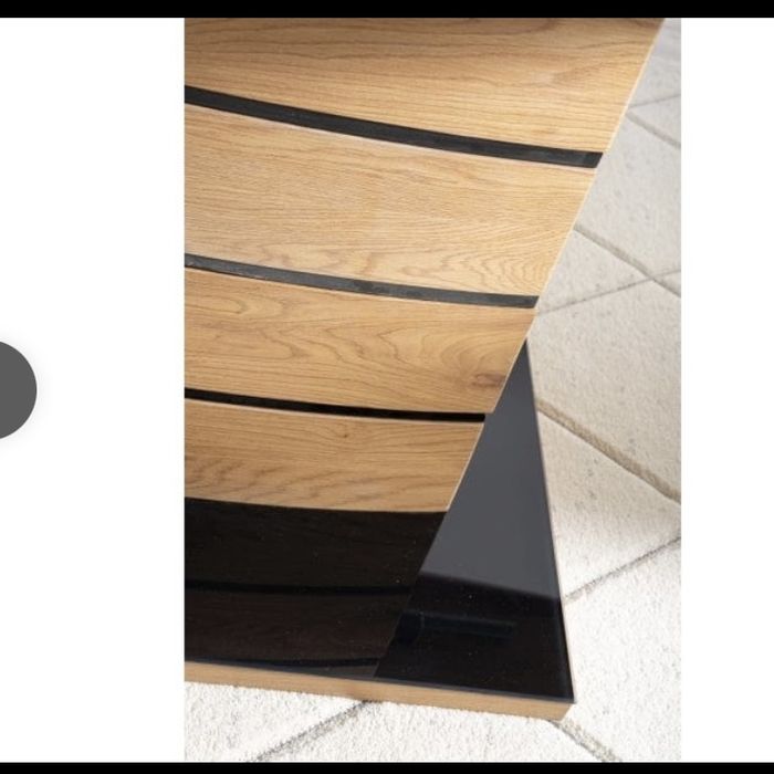 Masa living extensibila  mdf si sticla