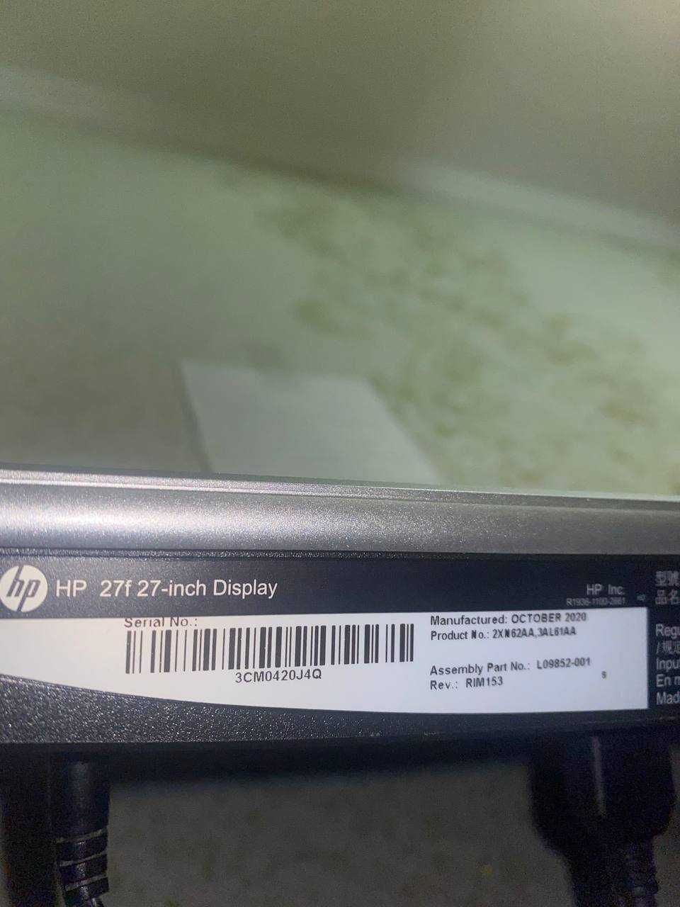 HP 27f Display (Monitor) Монитор (Дисплей)