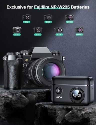 Ново Двойно Зарядно + 2 Батерии NP-W235 2400mAh за Fujifilm XT4 XT5