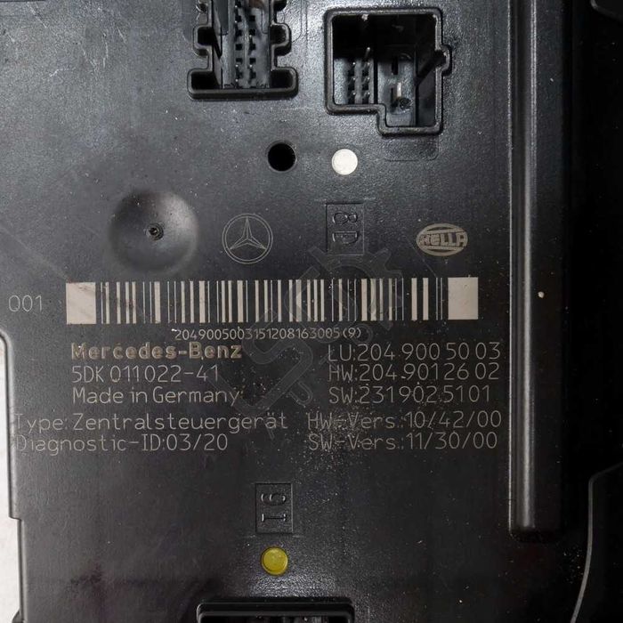 SAM модул Mercedes-Benz C-Class 204 (W/S/C) 2007-2014 ID: 145554