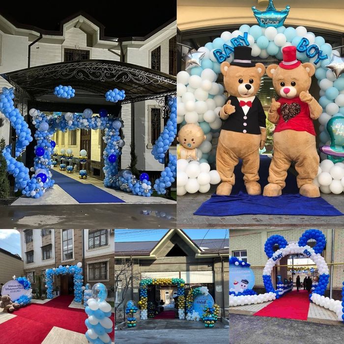 Dekoratsiya Oformleniye Sharlar  Lazer shou Teatr Sirk xizmati!