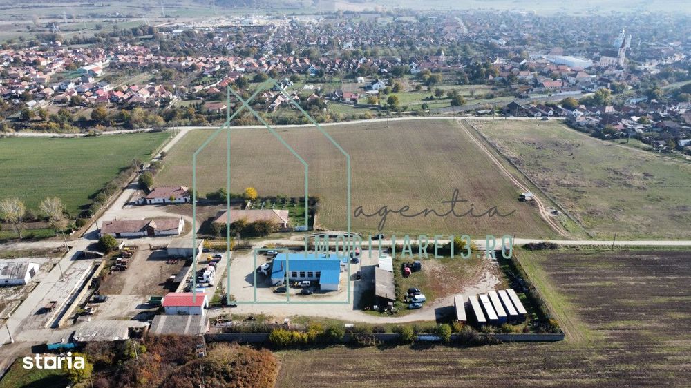 Vanzare sau inchiriere hala service parcare camioane utilaje Petresti