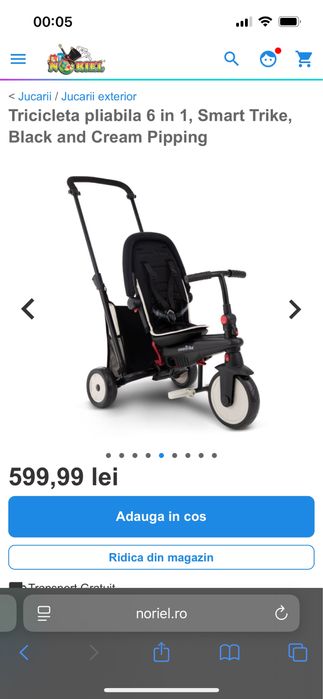 Tricicleta pliabila 6 in 1, Smart Trike