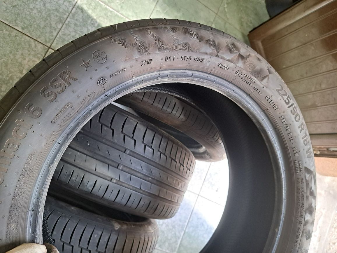 4 anvelope 225/50 R18 Continental runflat 2022
