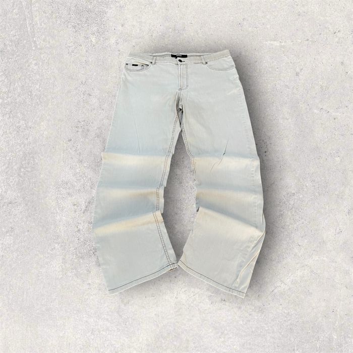 pantaloni albi, unisex mărimea XL