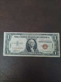 Банкнота един долар от 1935 година, кафяв печат. Hawaii