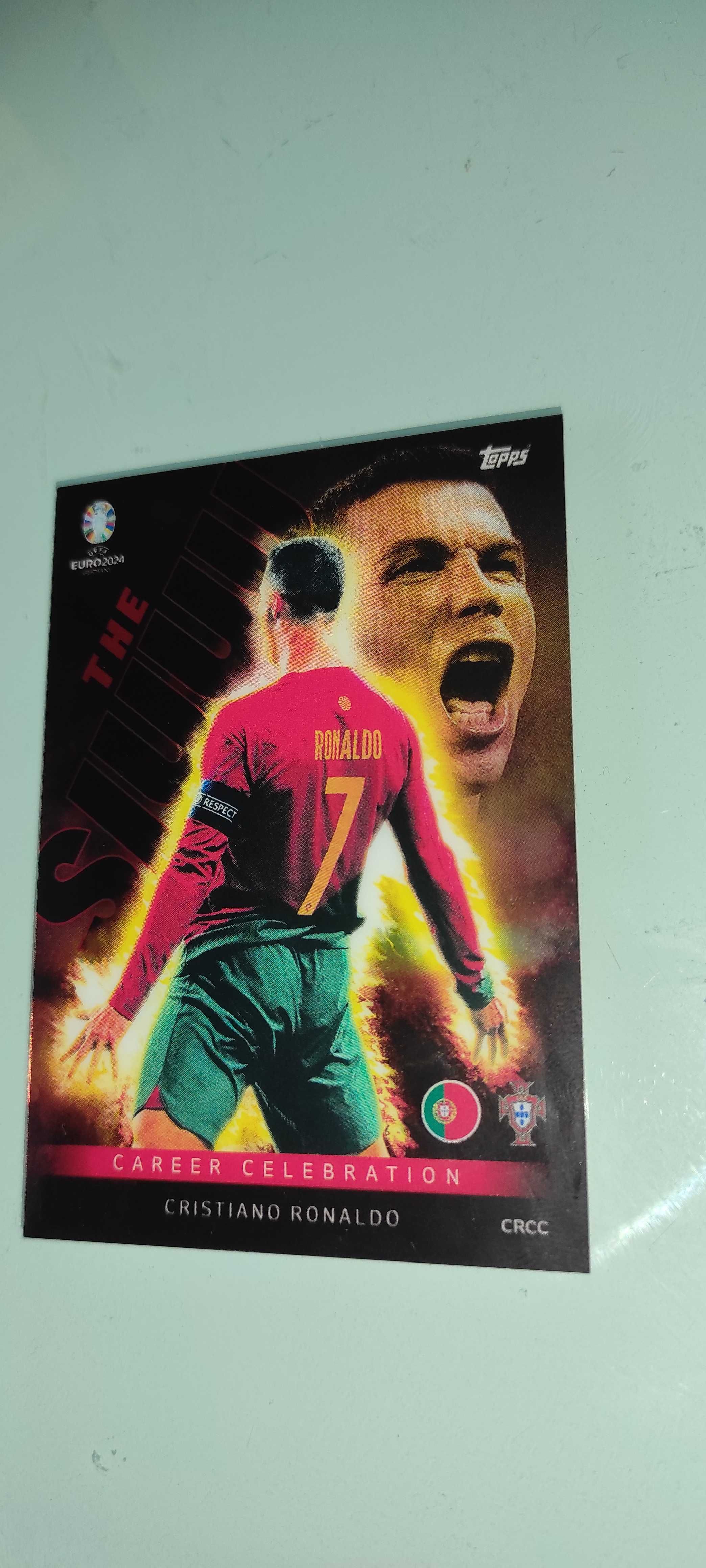 Match Attax Euro 2024 Cristiano Ronaldo Career Celebration Topps UEFA
