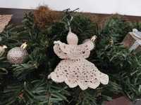 Ornament Craciun handmade Ingeras crosetat