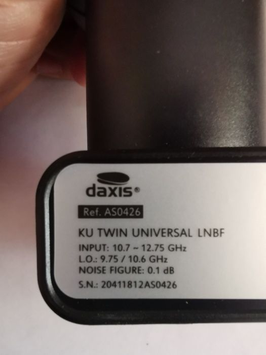 LNB Twin Daxis 2 Iesire UltraHD 4K 0.1dB Degi Focus Telekom NOU