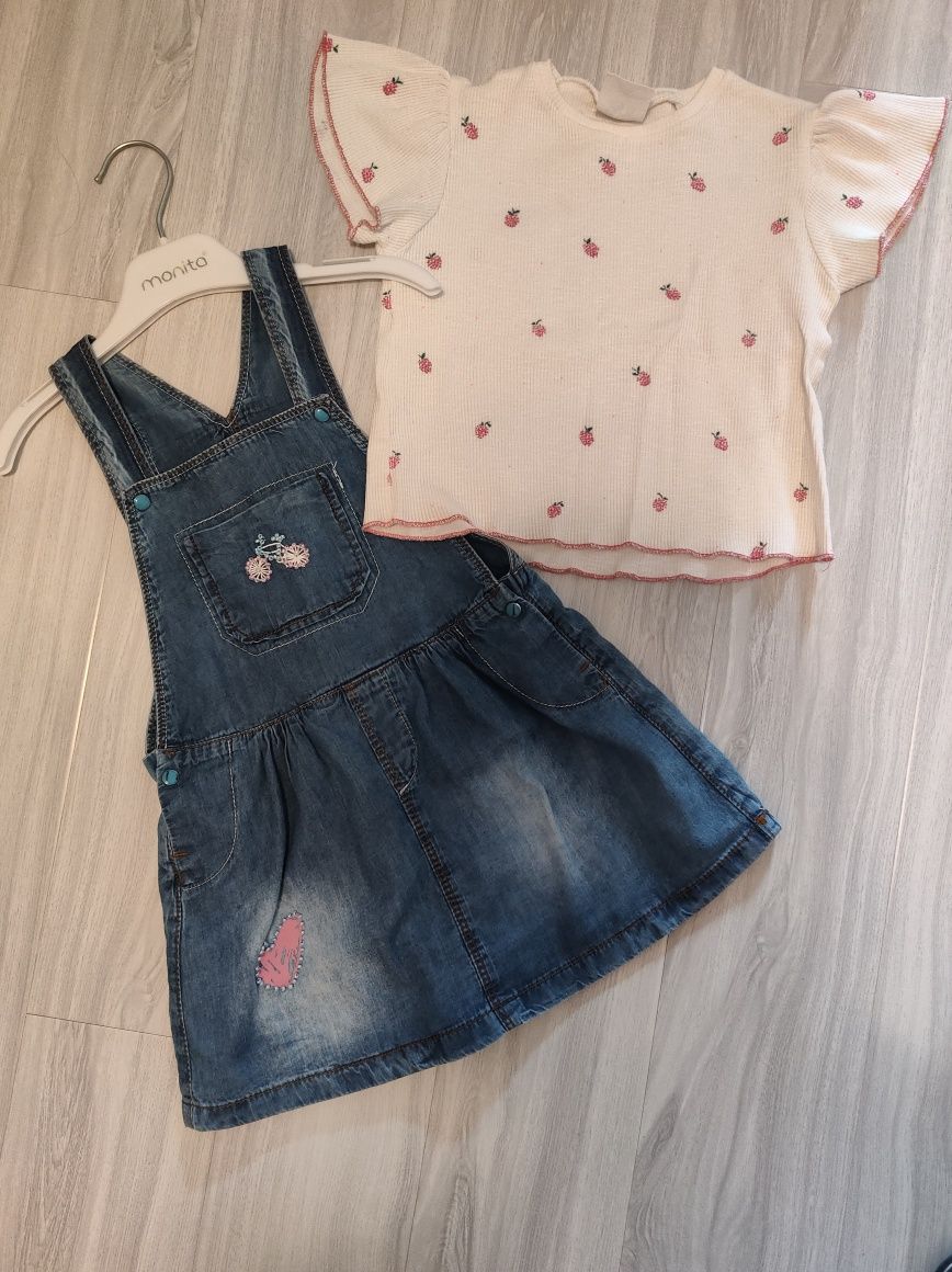 Set sarafan + tricou Zara, 86-92